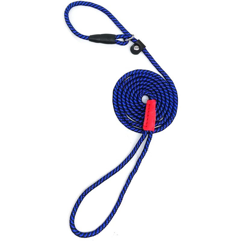 MayPaw Rope Dog Leash Slip Lead, 5 Ft Pet/Puppy Training Leash 1/4" Thin Nylon, Adjustable Pet Collar Lead for Small and X-Small Dogs - Image 1
